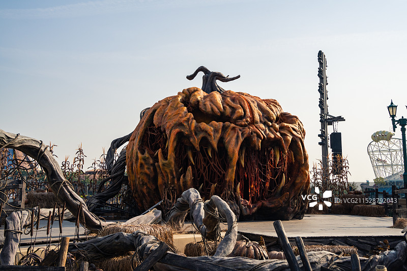 北京环球影城南瓜雕塑图片素材