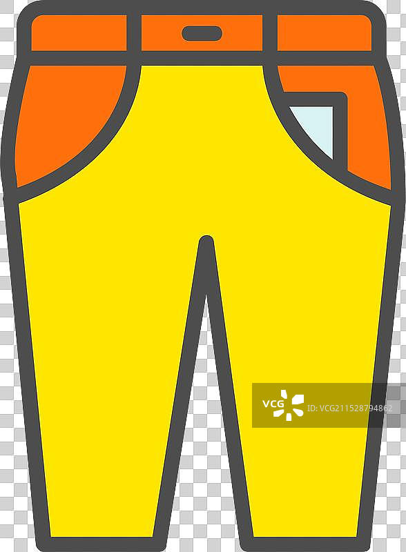 裤线填充图标设计图片素材