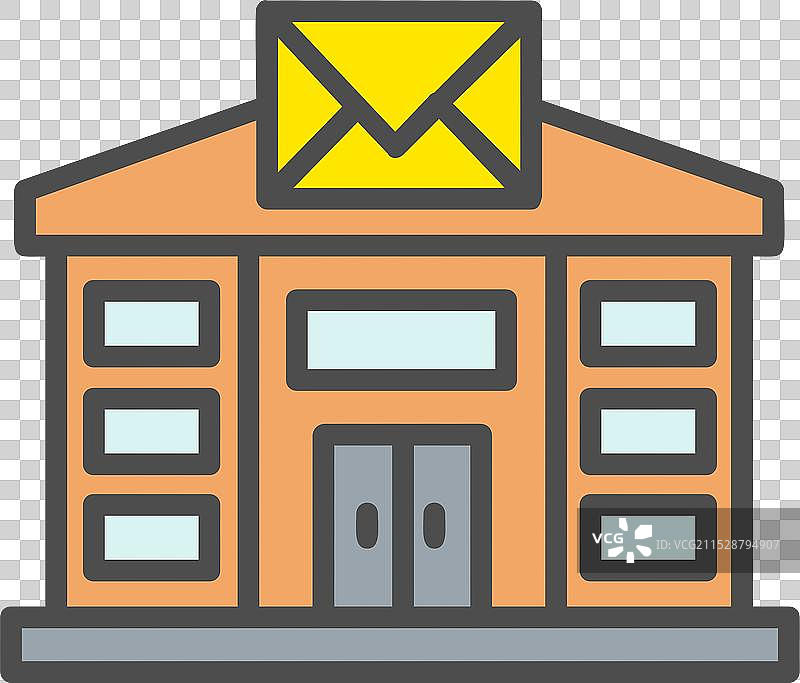 邮局排队图标设计图片素材