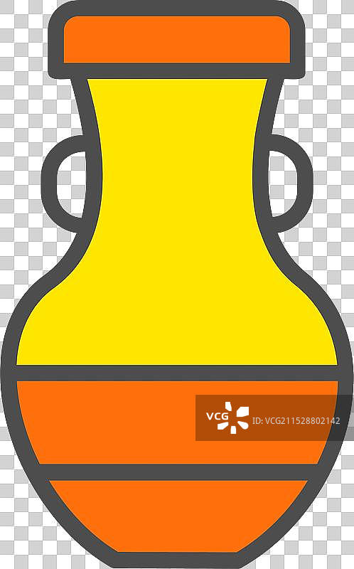 花瓶线条填充图标设计图片素材