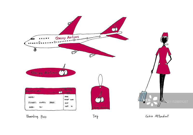航空公司设计图片素材