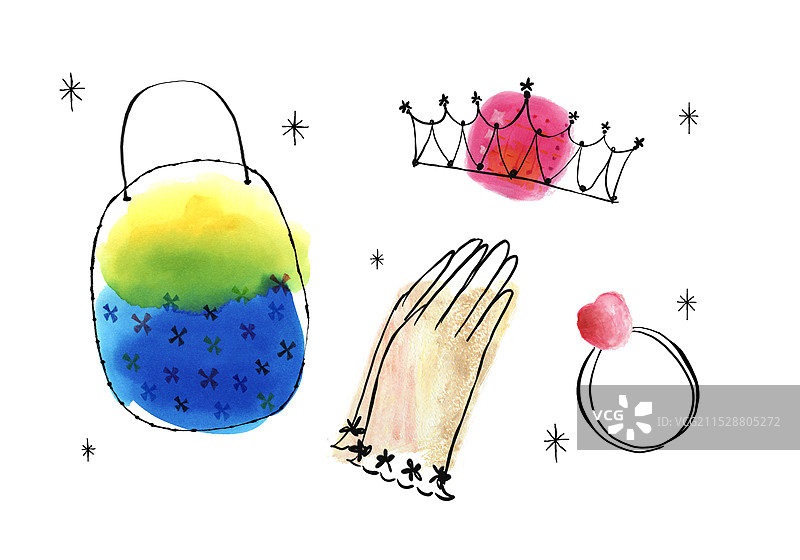 公主套装图片素材