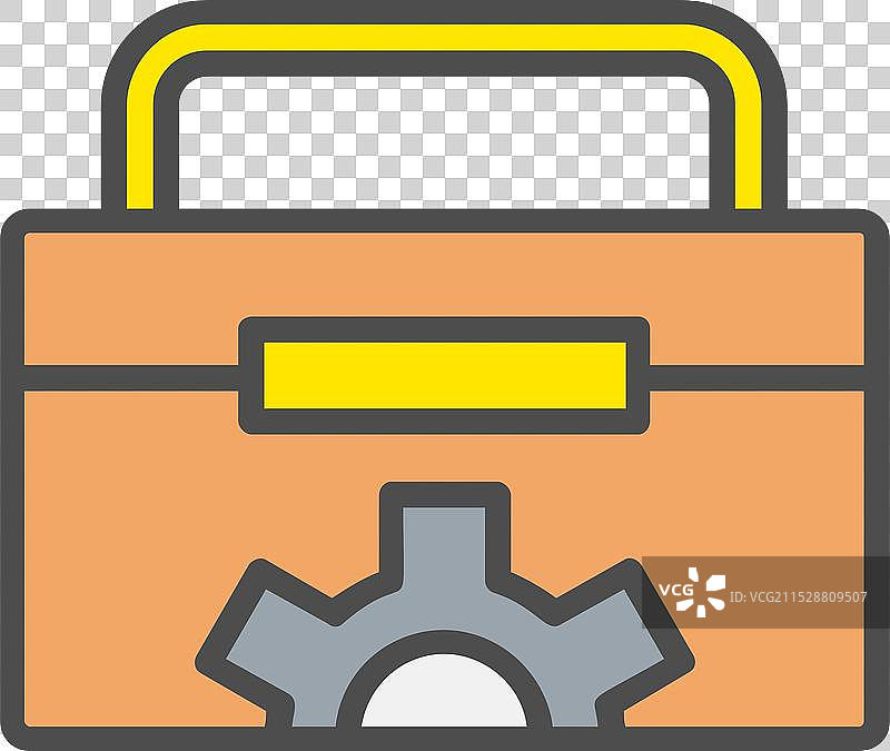 工具箱线条填充图标设计图片素材