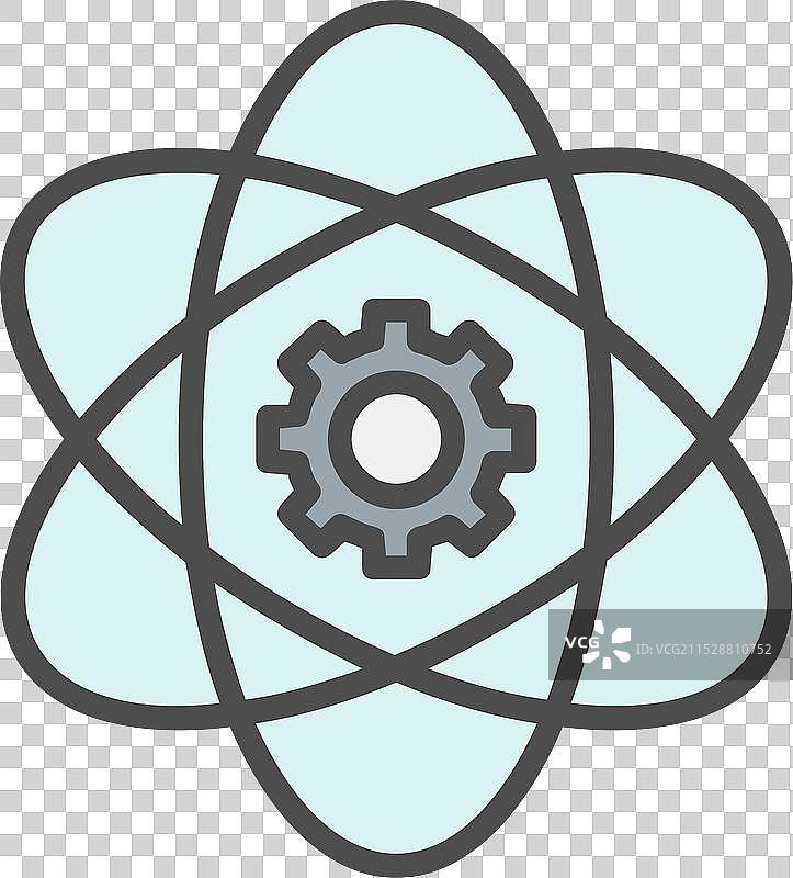 数据科学线条填充图标设计图片素材