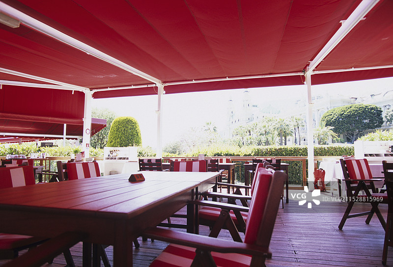 摩纳哥费尔蒙特酒店的露台图片素材