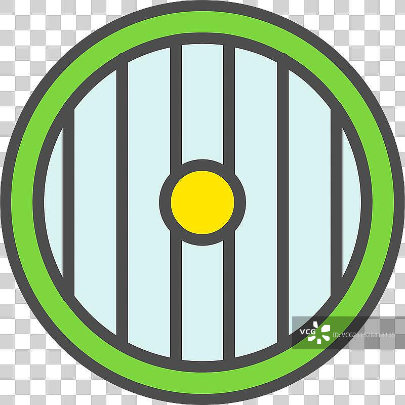填充图标设计的盾牌线条图片素材