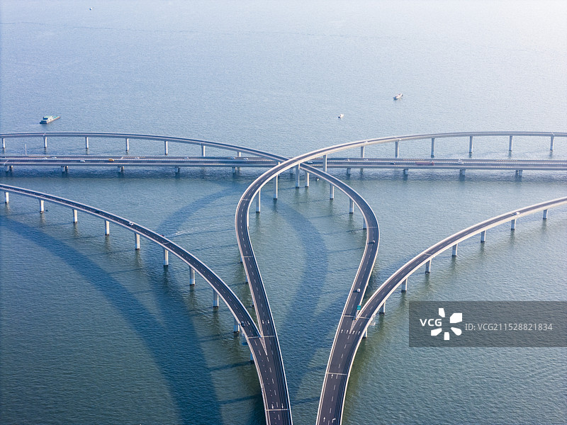 青岛胶州湾跨海大桥图片素材