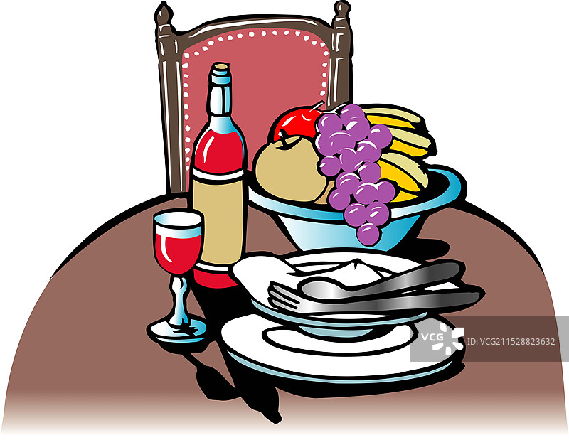 餐桌布置图片素材