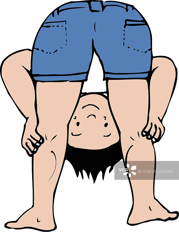 窥视裆部的人图片素材