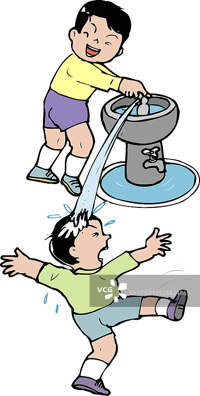 水中恶作剧图片素材