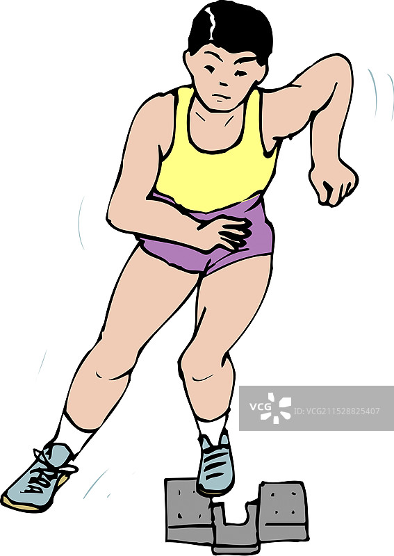 起跑器图片素材