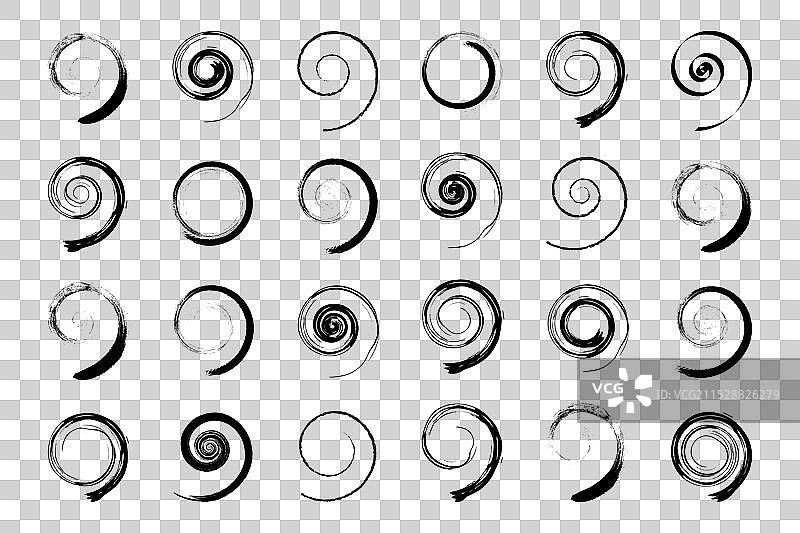 螺旋设计元素图片素材