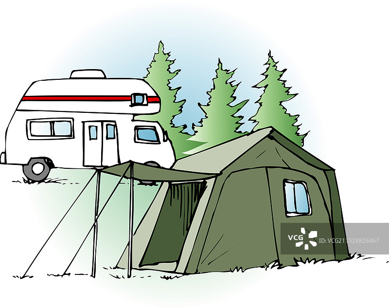 自驾露营图片素材
