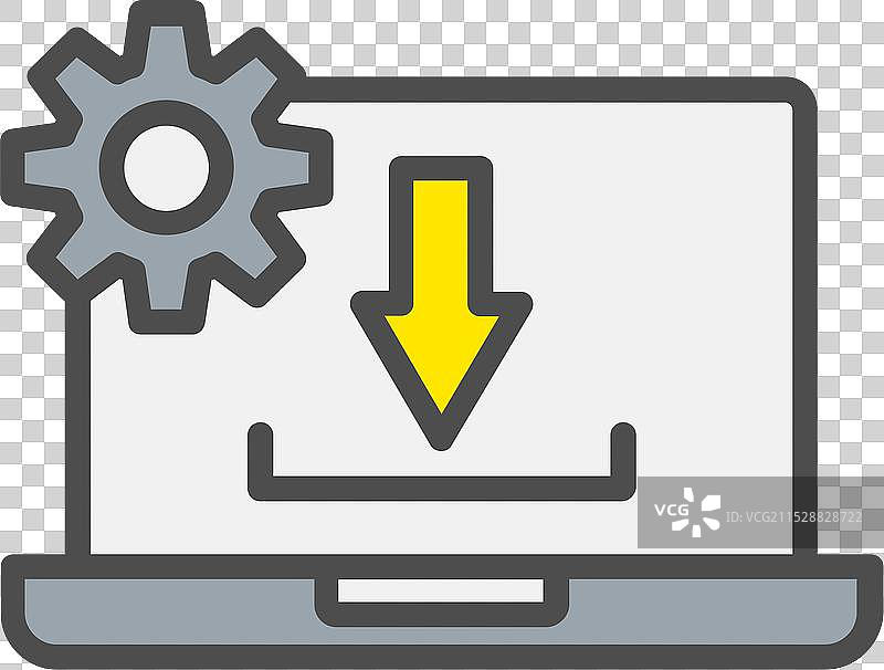 安装线条填充图标设计图片素材