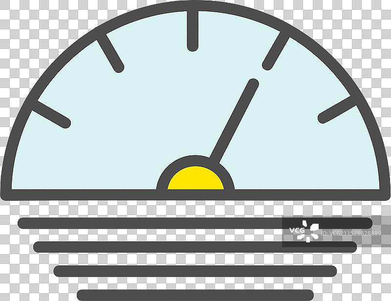 速度计线条填充图标设计图片素材