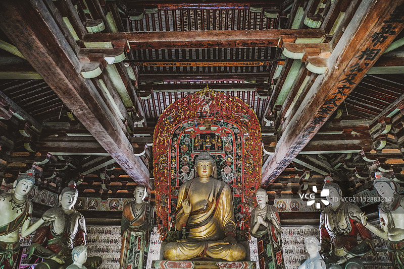 山西晋中平遥古城镇国寺图片素材