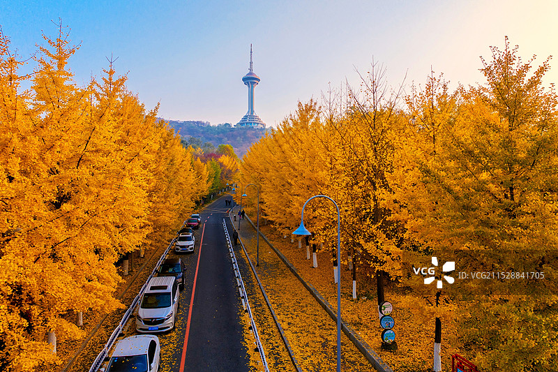 秋染元宝山图片素材