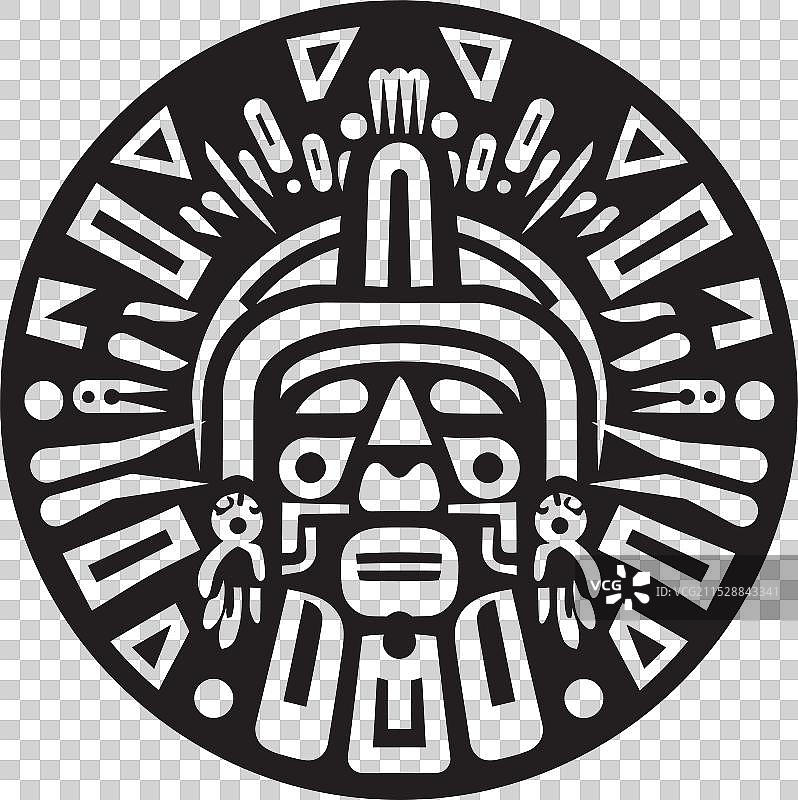 纳斯卡艺术徽章 前西班牙时期的莫切图标图片素材