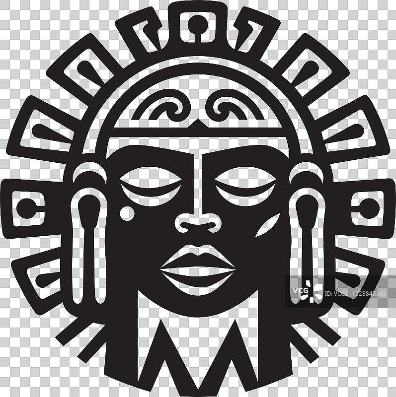 奥尔梅克图像符号 前西班牙时期图标标志图片素材