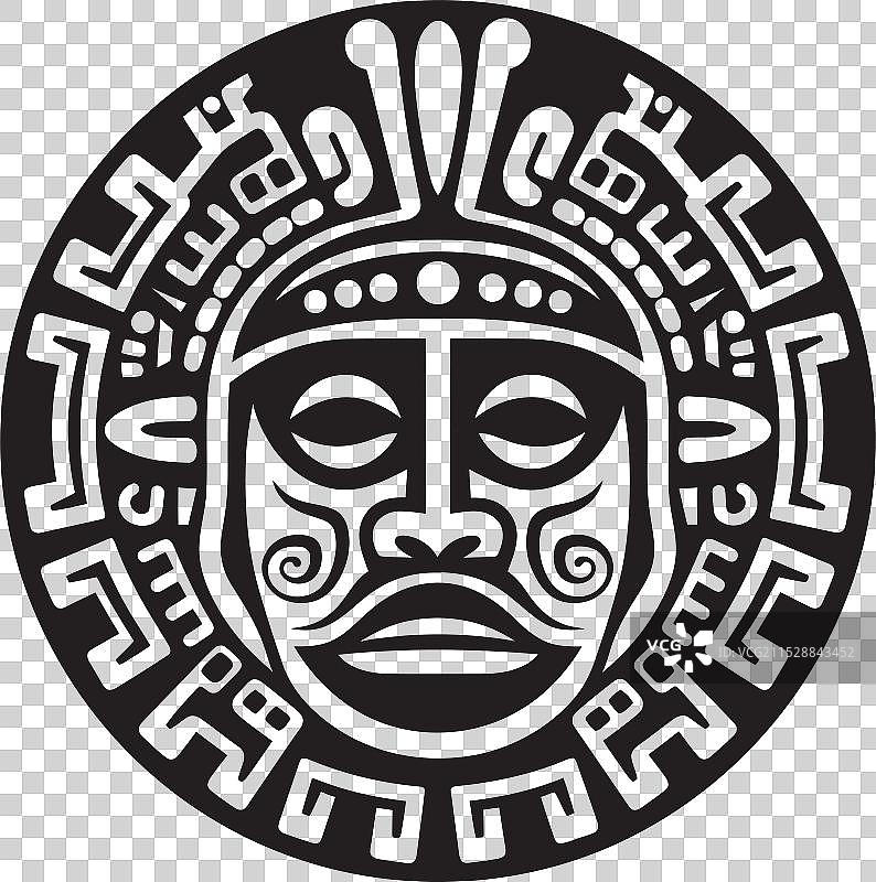 米斯特克文化遗产徽章前西班牙时期标志图标图片素材