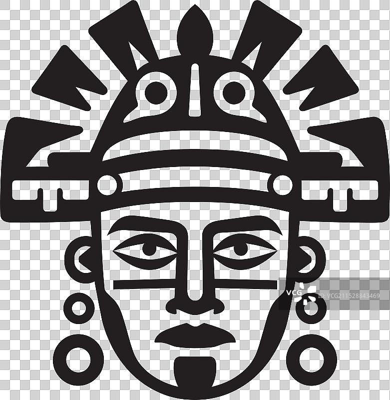特奥蒂瓦坎的象征标志前西班牙时期的图标图片素材