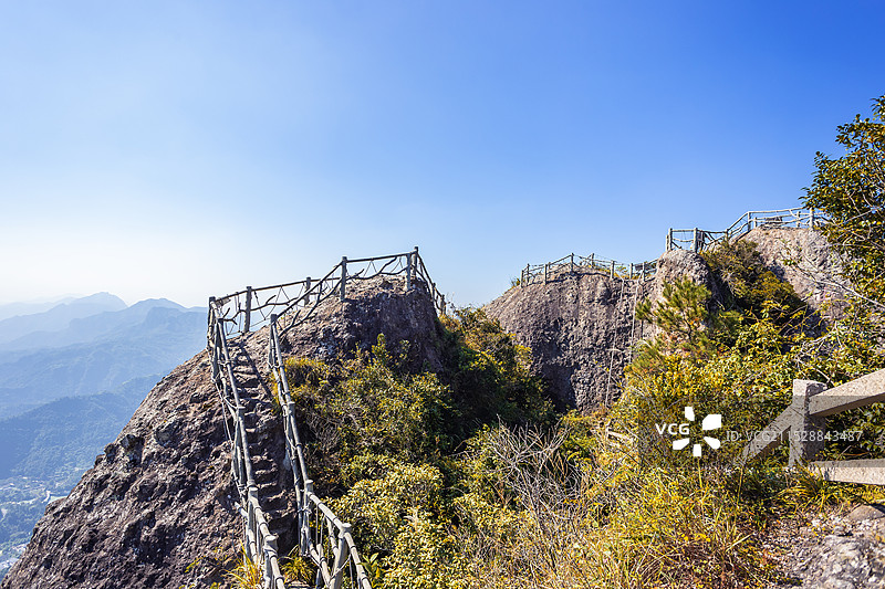 雁荡山玉甑峰顶看风景图片素材