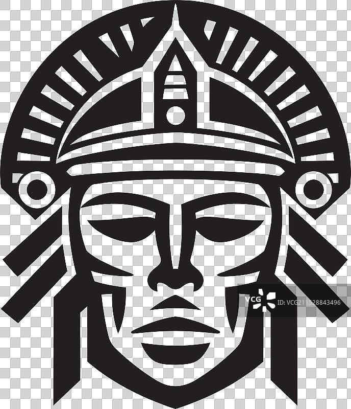 泰诺遗产徽章 前西班牙时期的卡拉尔logo设计图片素材