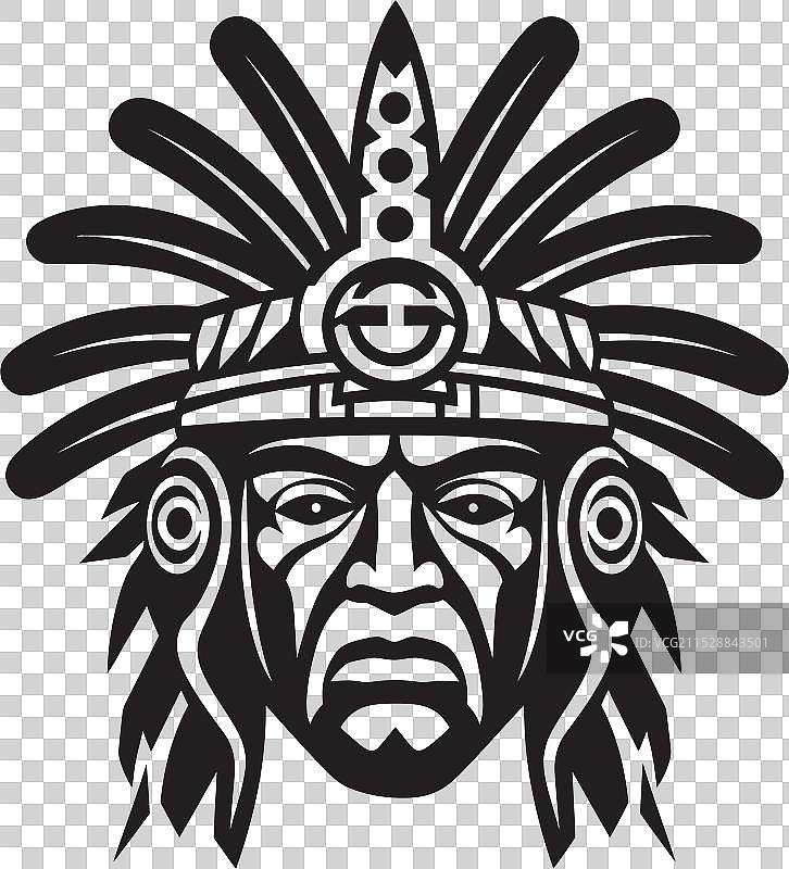 华里传统前西班牙时期标志徽章图片素材