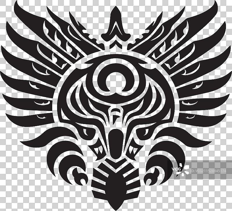 羽毛 serpent 神圣的羽毛蛇奎兹尔科亚特尔符号图片素材