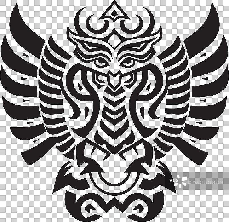 古代神祇图标奎兹尔科亚特尔标志设计图标图片素材