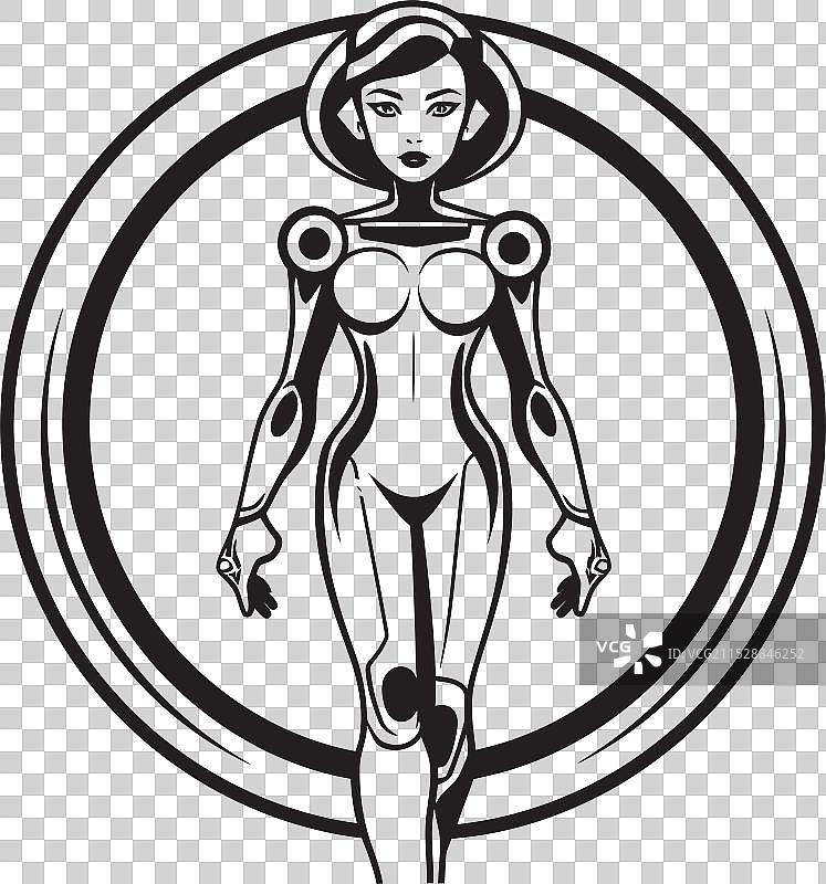 未来科技女武神超级英雄图片素材