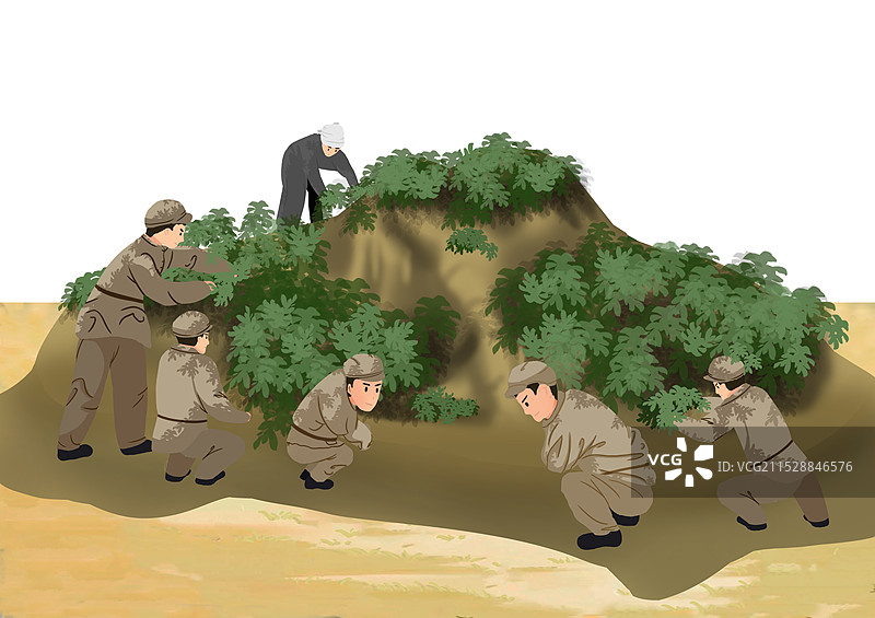 隐藏坦克psd分层素材图片素材