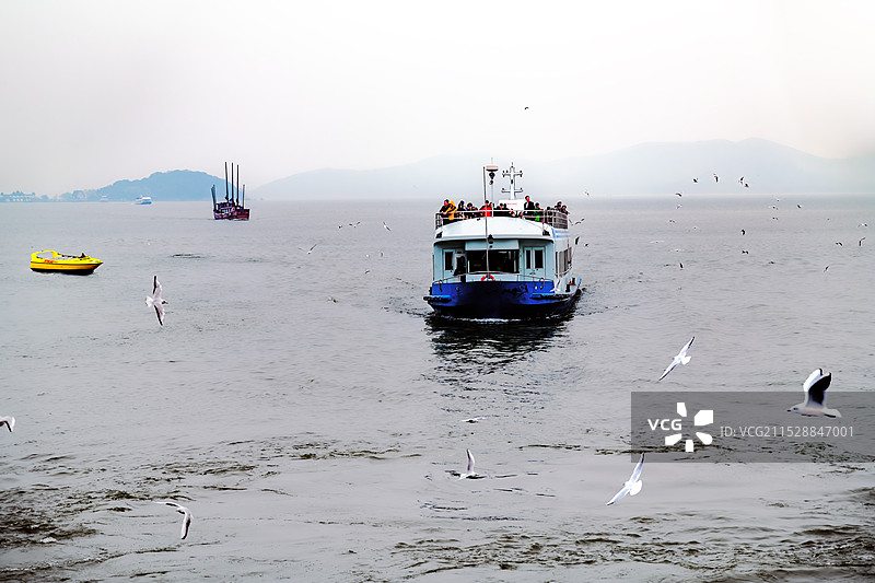 太湖之中图片素材