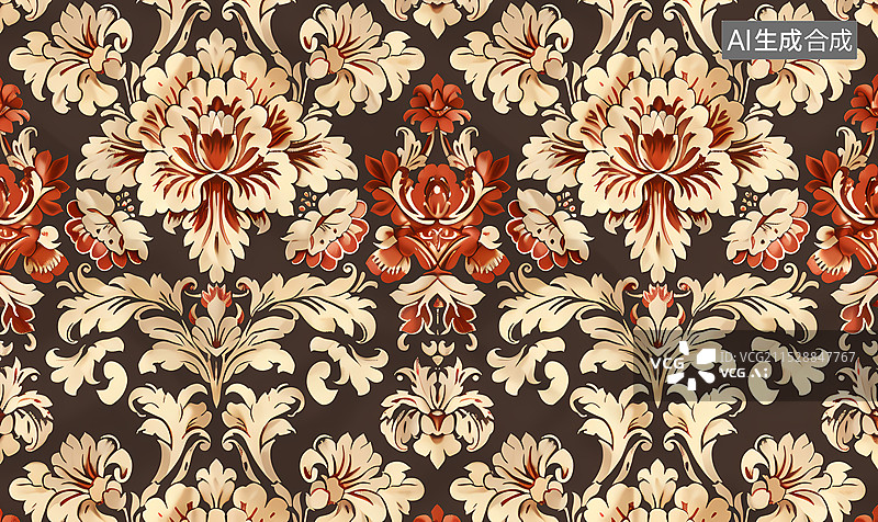 【AI数字艺术】中国风,复古,图案,纹理,背景图片素材