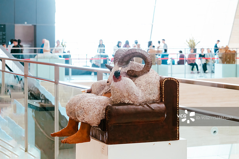 雕塑，羊倌的梦想图片素材