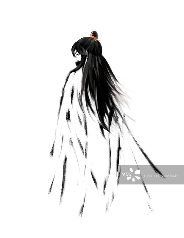 古风侠客psd分层素材图片素材