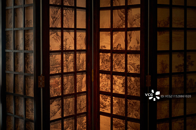 古代屏风图片素材