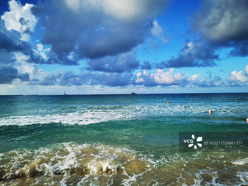 三亚亚龙湾果冻海图片素材