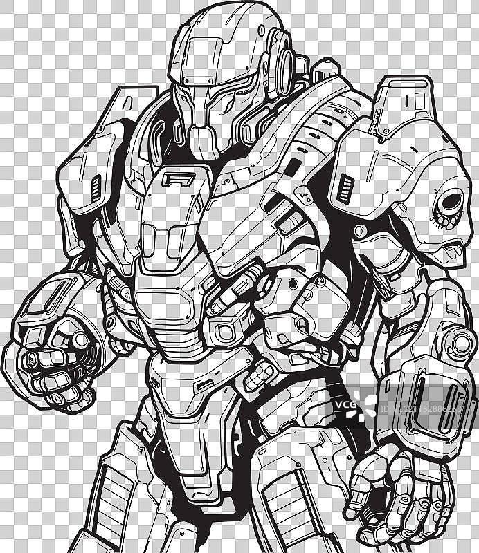 机械先锋奥德赛未来战士徽章图片素材