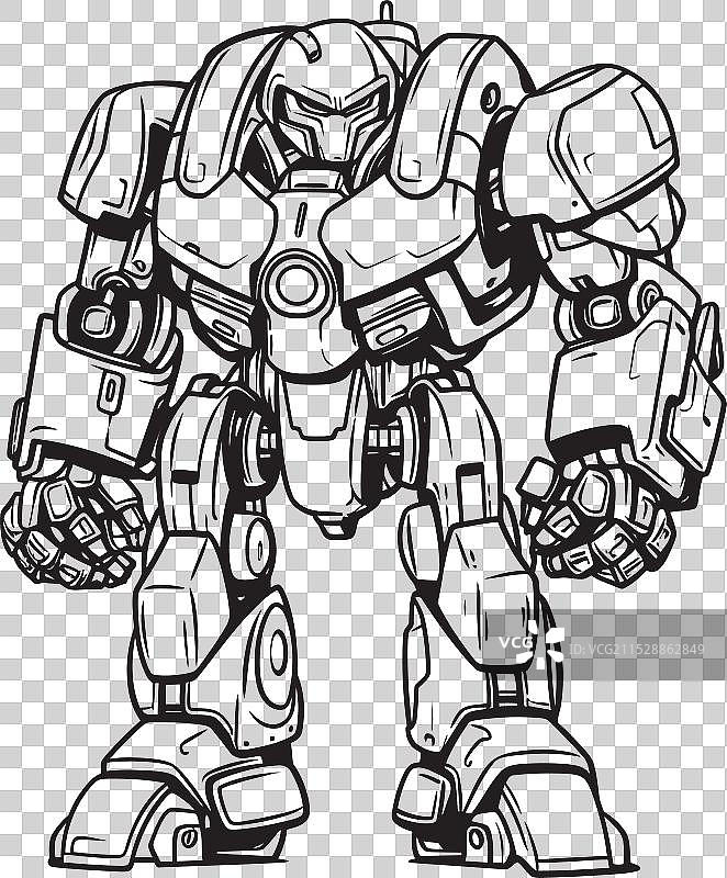 机械先锋奥德赛未来战士徽章图片素材