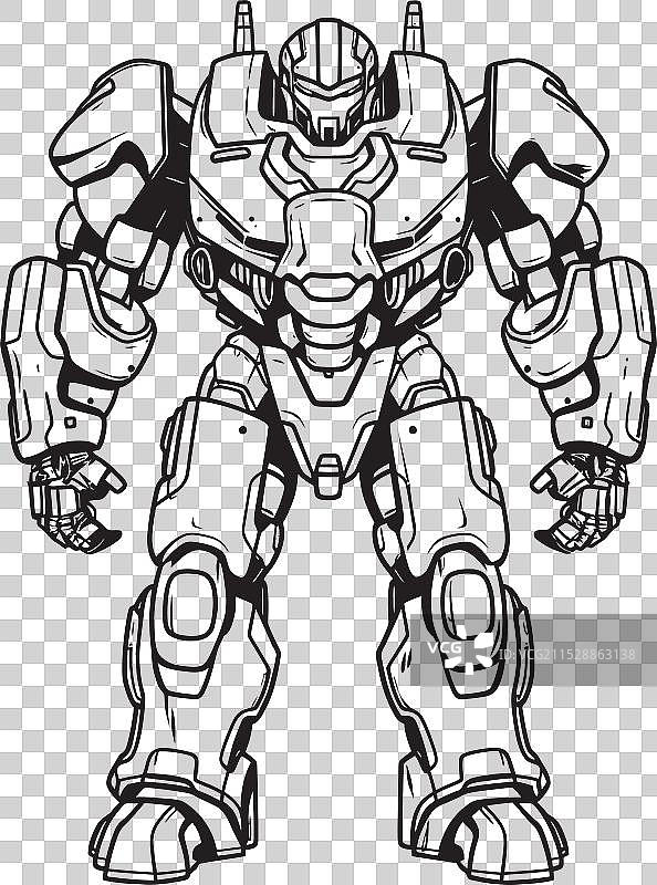 机械先锋奥德赛未来战士徽章图片素材