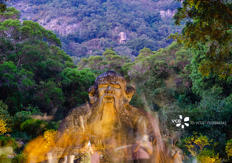 福建省泉州清源山老子造像风光图片素材