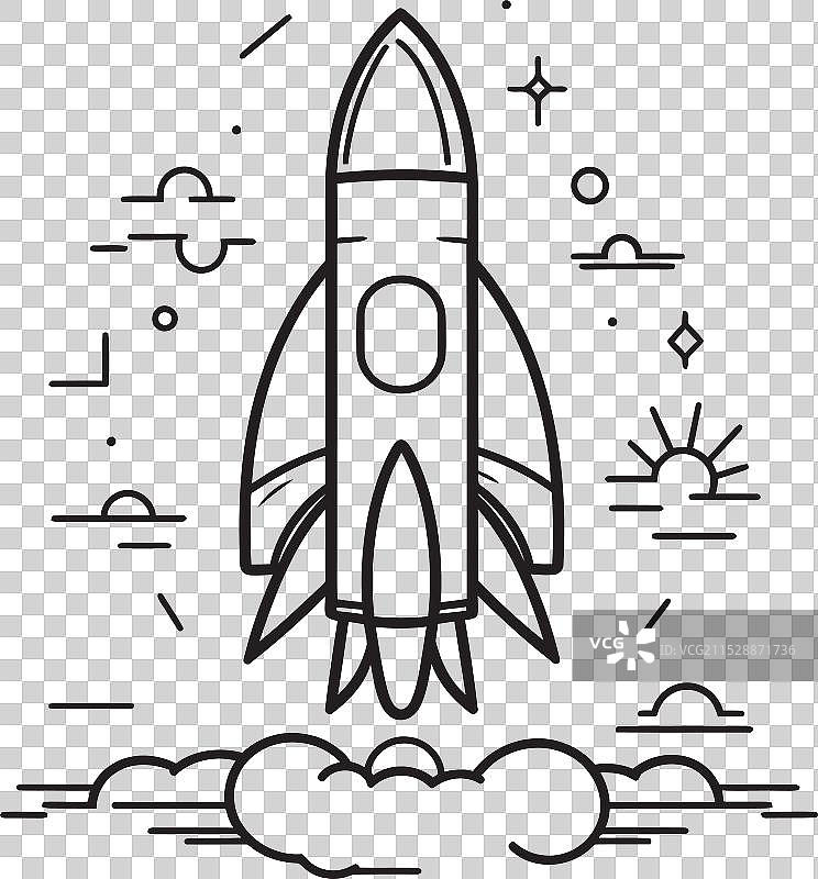 猎户座的奥德赛太空火箭标志设计 太阳图片素材