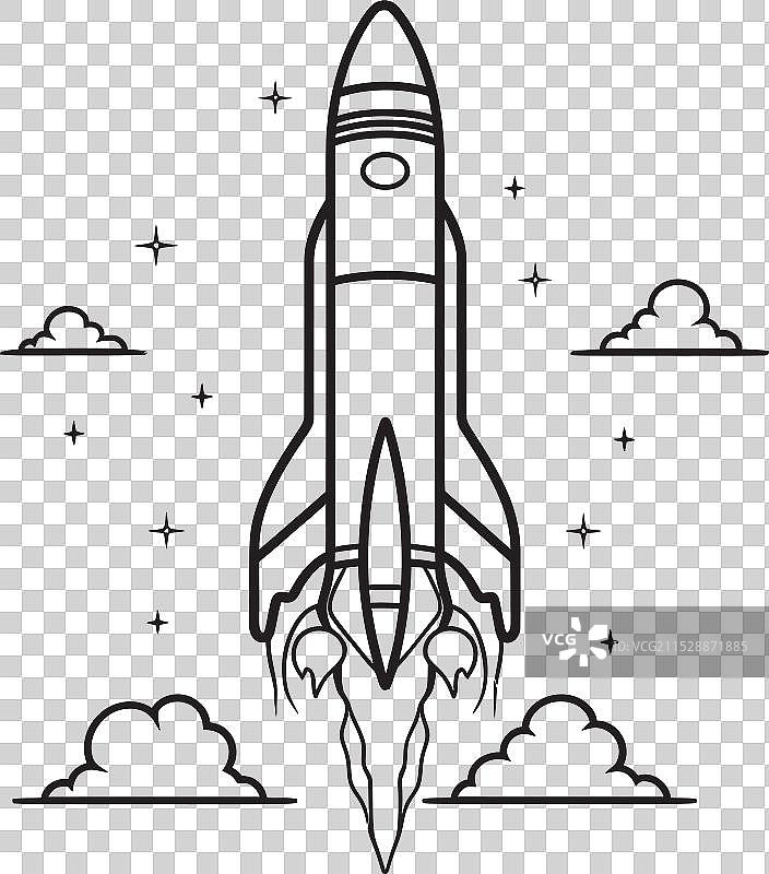 猎户座的奥德赛太空火箭标志设计 太阳图片素材