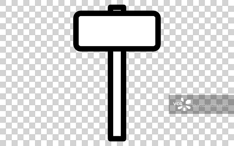 黑色简单线条绘制的工具图标图片素材