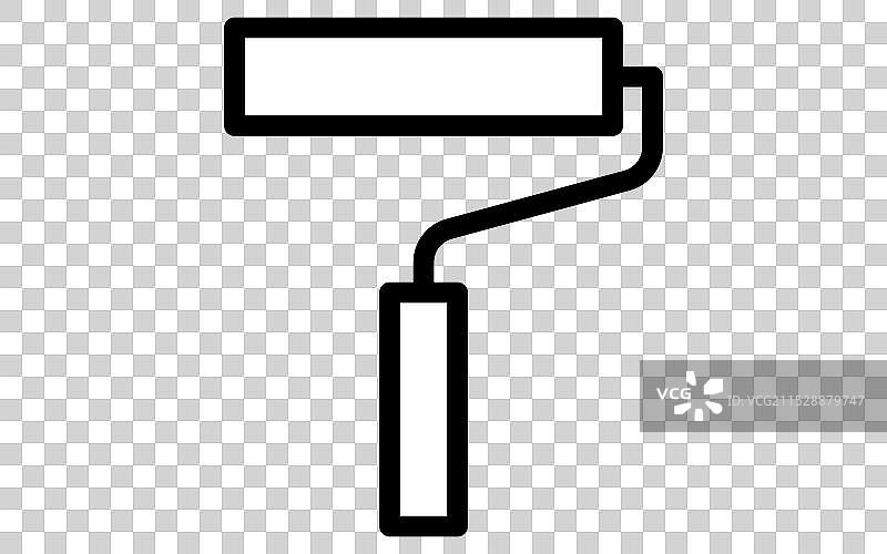 黑色简单线条绘制的工具图标图片素材