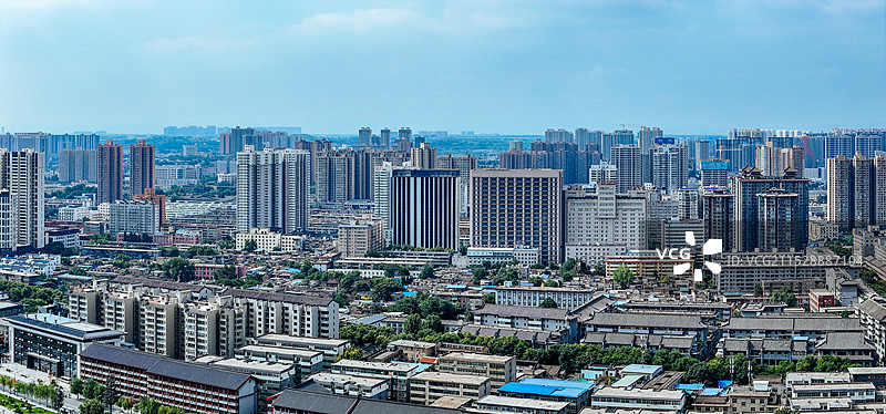 咸阳市 秦都区 清渭楼 渭滨公园 渭河 航拍 地标图片素材