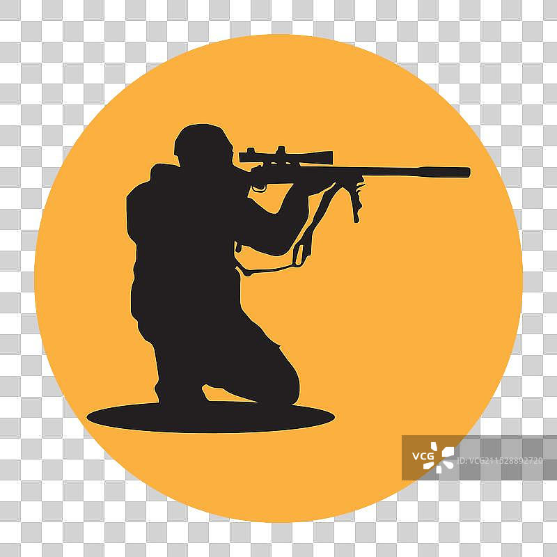 狙击手标志设计图片素材
