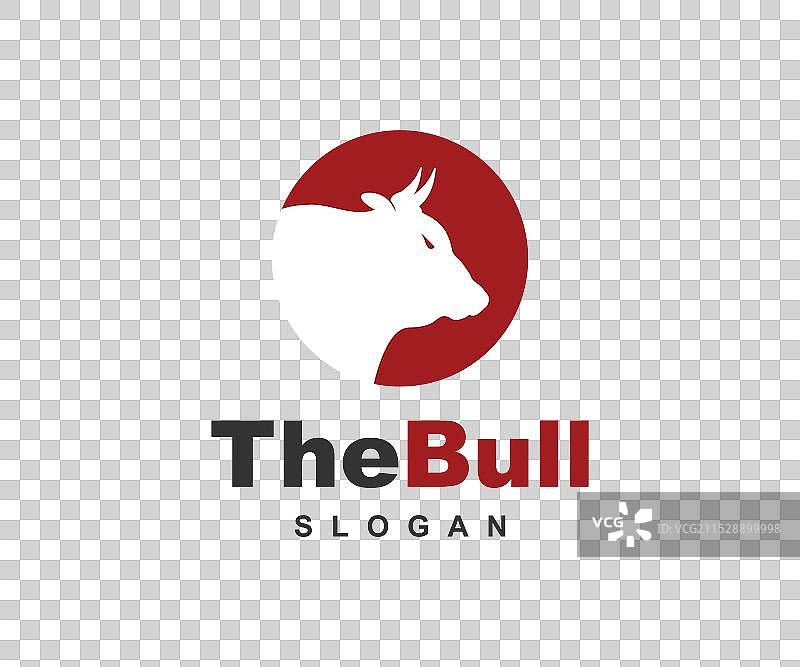 水牛、奶牛、牛、公牛头部标志设计模板图片素材
