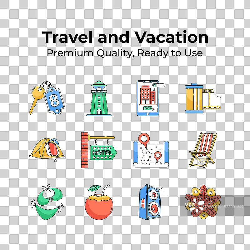 获取这个精美设计的旅行和度假图片素材